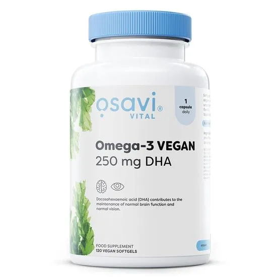 Osavi Omega-3 Vegan 250Mg Dha Softgels 120 Softgels