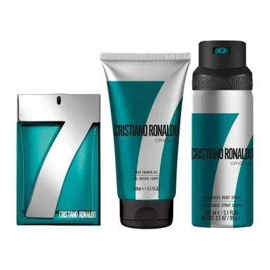 Cristiano Ronaldo CR7 Origins Gift Set 100ml Eau De Toilette + 150ml Shower Gel + 150ml Body Spray