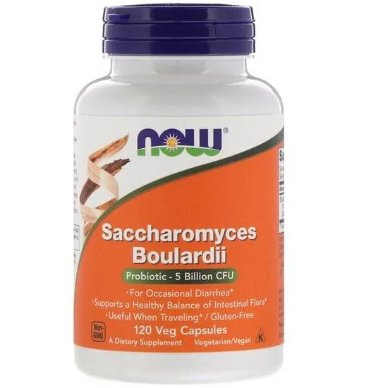 NOW Foods Saccharomyces Boulardii Capsules