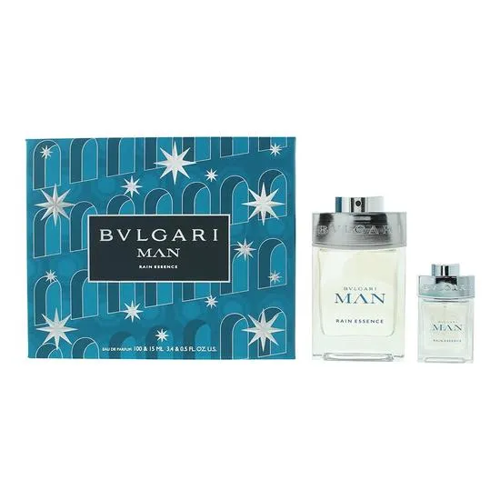 Bvlgari Man Rain Essence Eau De Parfum 100ml + 15ml Gift Set