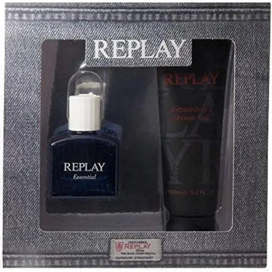 Replay Essential For Him Gift Set 30ml Eau De Toilette + 100ml Shower Gel