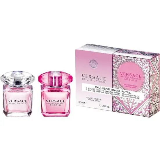 Versace Gift Set 30ml Bright Crystal Eau De Toilette + 30ml Bright Crystal Absolu Eau De Parfum