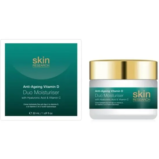 Skin Research Anti-Ageing Vitamin D With Hyaluronic Acid & Vitamin C Duo Moisturiser