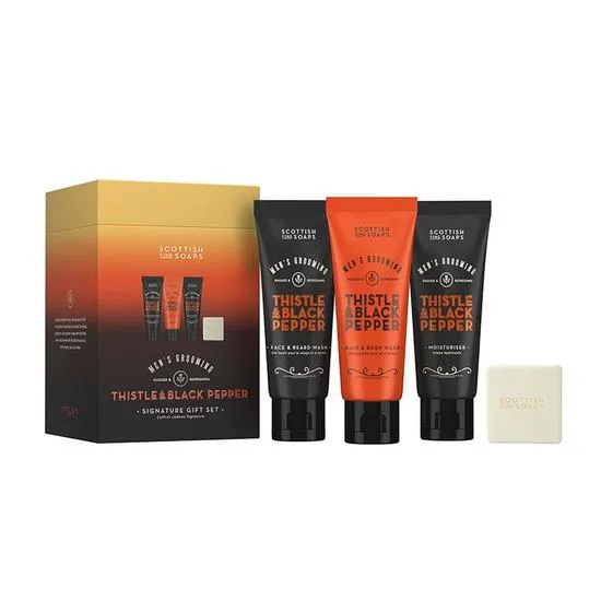 Scottish Fine Soaps Thistle & Black Pepper Signature Gift Set