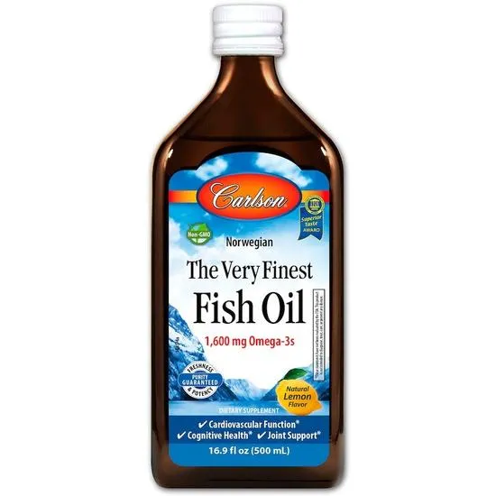 Carlson Labs The Very Finest Fish Oil Natural Lemon