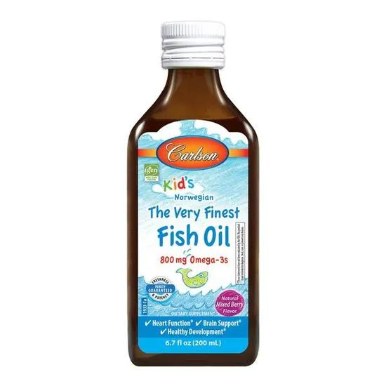 Carlson Labs Kid's The Very Finest Fish Oil 800mg Natural Mixed Berry