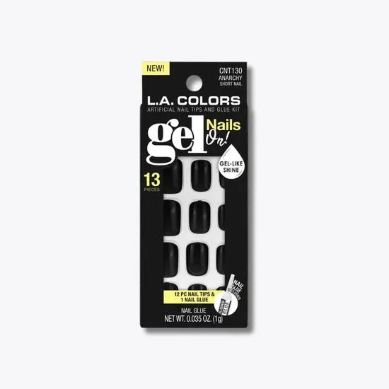 L.A. Girl LA Colours Gel On False NAIL Tips & Glue Kit