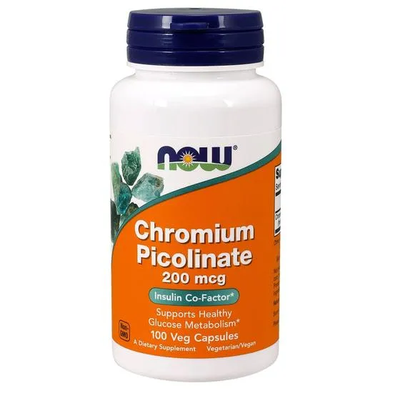 NOW Foods Chromium Picolinate, 200mcg Vegicaps