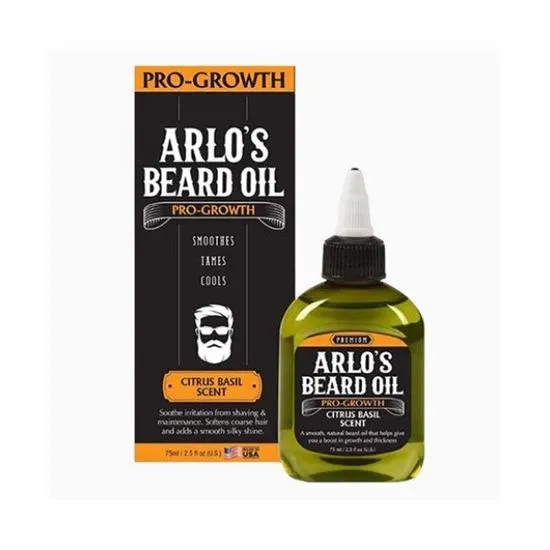 Arlos Pro Growth Beard Oil With Citrus Basil Scent