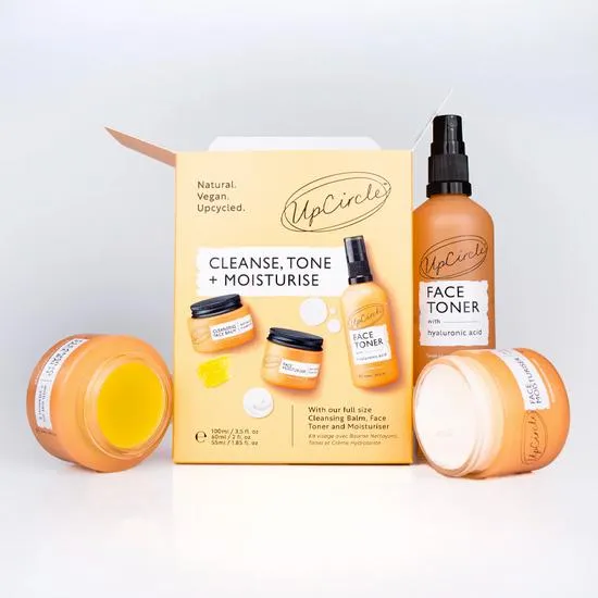 UpCircle Beauty Cleanse, Tone + Moisturise Set