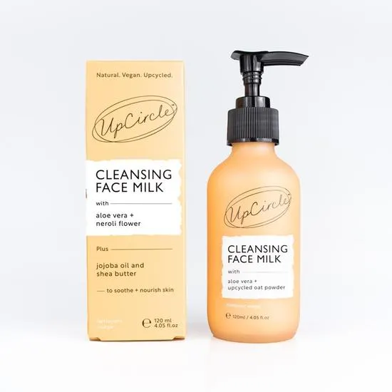 UpCircle Beauty Cleansing Face Milk With Aloe Vera + Upcycled Oat Powder