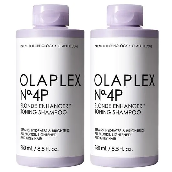 Olaplex No.4p Blonde Enhancer Toning Shampoo 2 x 250ml