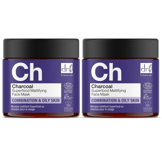 Dr Botanicals Charcoal Superfood Mattifying Face Mask