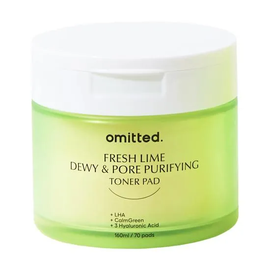 Omitted Fresh Lime Dewy & Pore Purifying Toner Pad