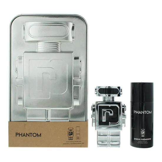 Paco Rabanne Phantom Eau De Toilette + Deodorant Spray Gift Set For Him