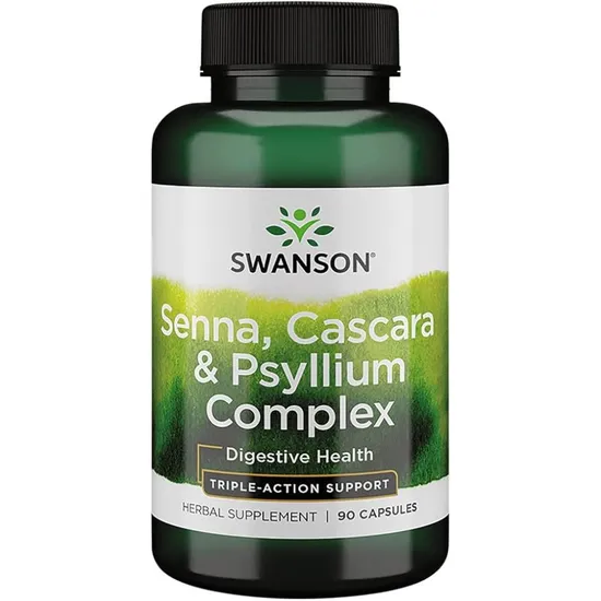 Swanson Senna Cascara & Psyllium Complex Capsules