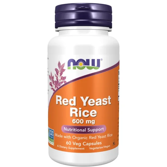 NOW Foods Red Yeast Rice 600mg Capsules