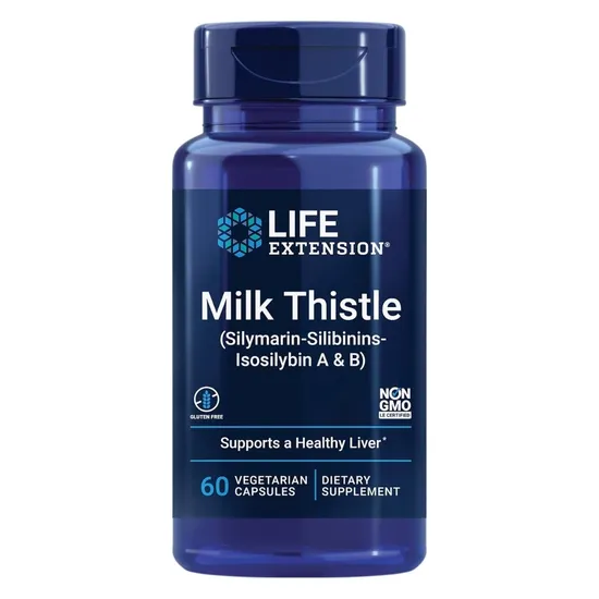 Life Extension Milk Thistle Silymarin-Silibinins-Isosilybin A & B Vegicaps