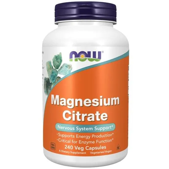 NOW Foods Magnesium Citrate 400mg Capsules