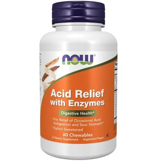 NOW Foods Acid Relief With Enzymes Chewables
