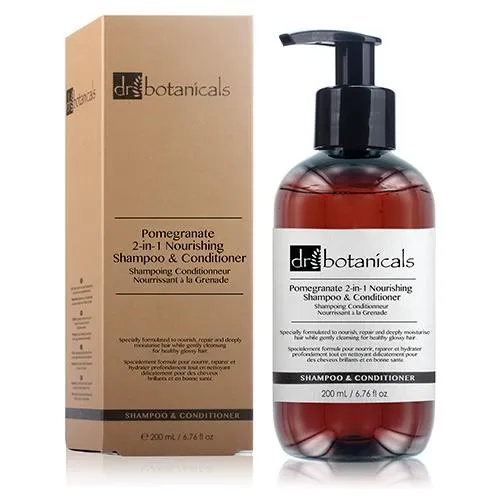 Dr Botanicals Classic Pomegranate 2-in-1 Nourishing Shampoo & Conditioner