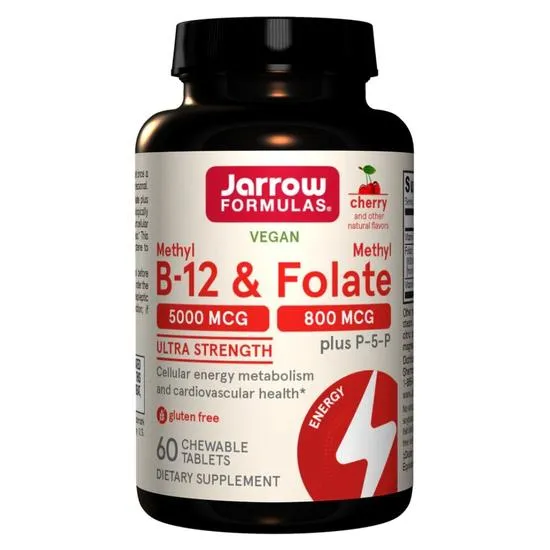 Jarrow Formulas Methyl B12 5000mcg Chew Tablets