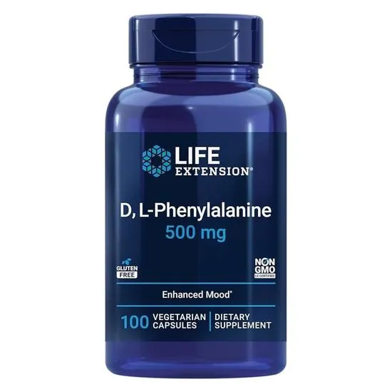 Life Extension D L-Phenylalanine 500mg Vegicaps