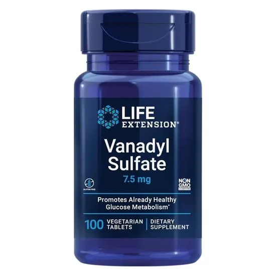Life Extension Vanadyl Sulphate 7.5mg Tablets