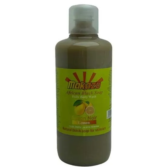 Makazo African Black Soap Lemon Daily Body Wash