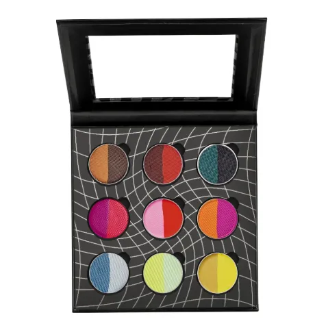 Glisten Cosmetics Rainbow Split 9 Pan Palette