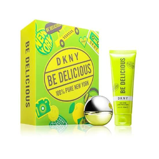 DKNY Be Delicious Eau De Parum Spray 30ml Body Lotion 100ml Gift Set