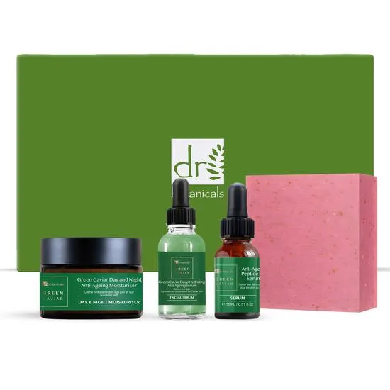 Dr Botanicals Anti-Ageing Green Caviar Morning Skin Care Gift Set