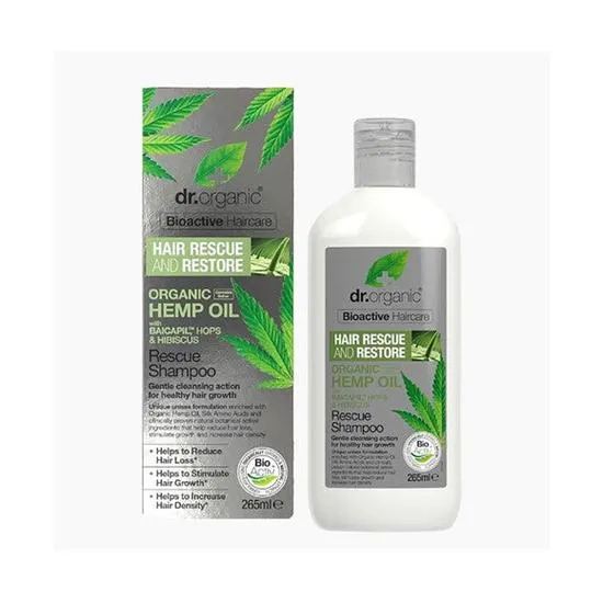Dr. Organic Dr Bioactive Hair Care Organic Hemp Oil Rescue Shampoo