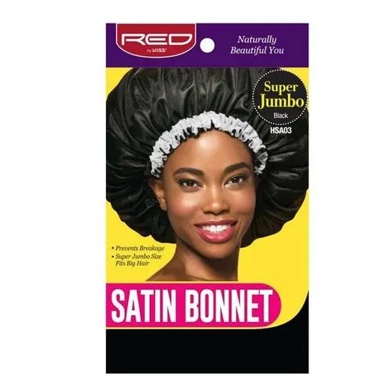 Kiss Satin Bonnet Black HSA03