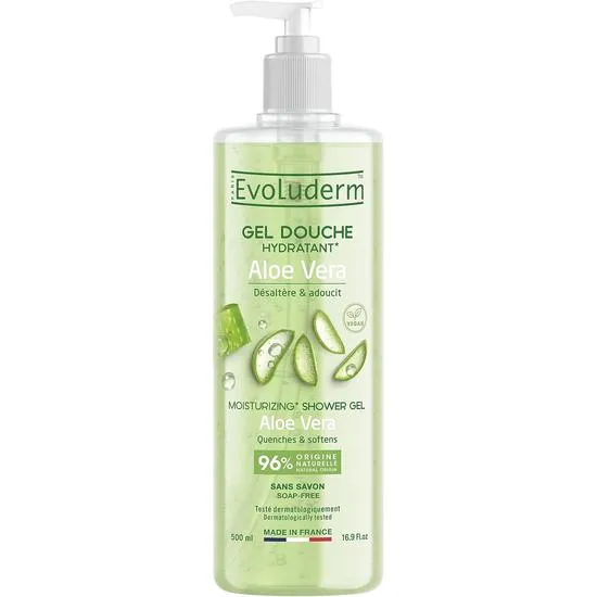 Evoluderm Moisturising Aloe Vera Shower Gel 500Ml