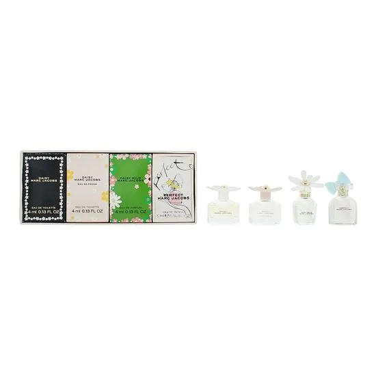 Marc Jacobs Mini Set Edt + Perfect Eau De Parfum 5ml+daisy Wild Eau De Parfum 4ml