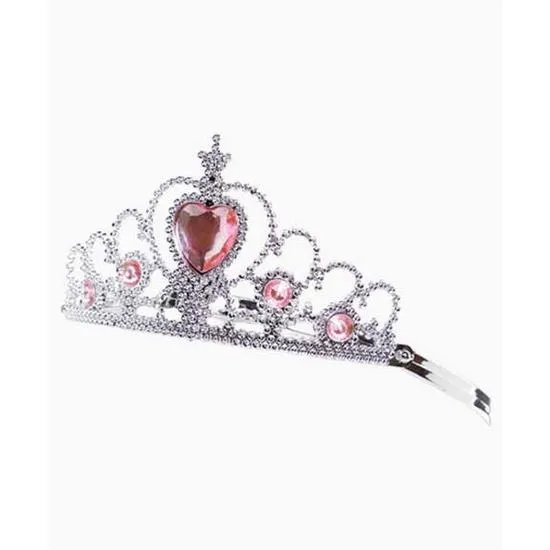 Molly And Rose Plastic Tiara With Heart Gem