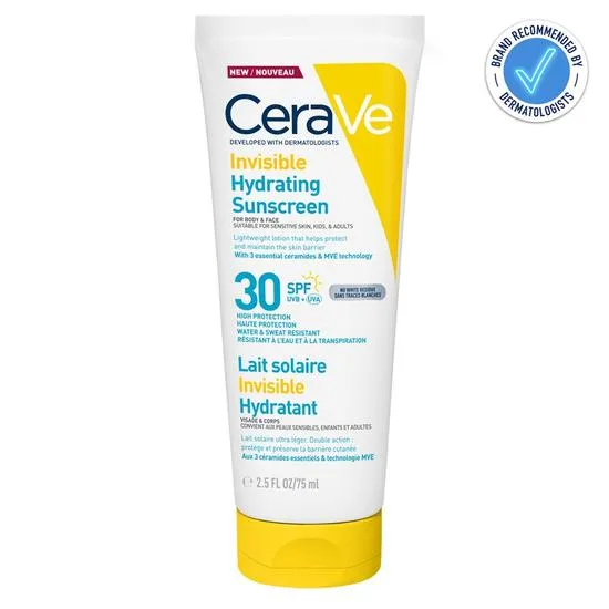 CeraVe Invisible Hydrating Sunscreen SPF 30