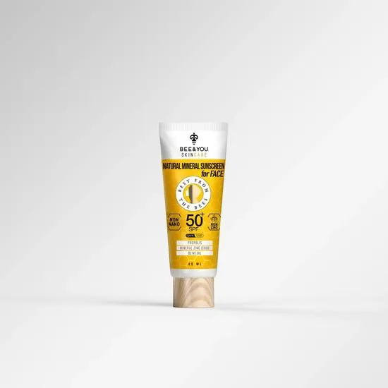 BEE&YOU Skin Care Natural Mineral Sunscreen For Face SPF 50