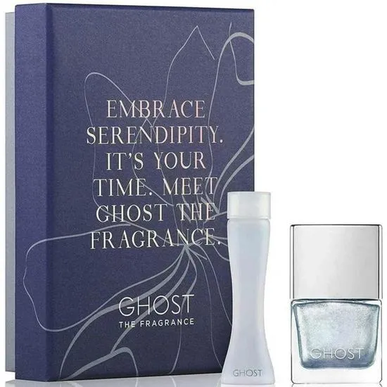 Ghost Original Gift Set 5ml Eau De Toilette + 10ml Ghost Metallic Blue Nail Polish