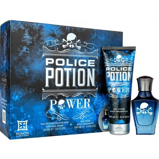 Police Potion Power Gift Set 30ml Eau De Parfum + 100ml Shower Gel