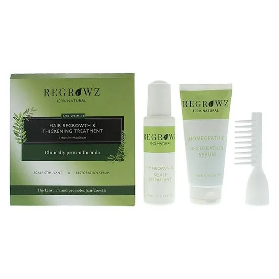 Regrowz Hair Growth & Thickening Treatment Three Month Programme For Women