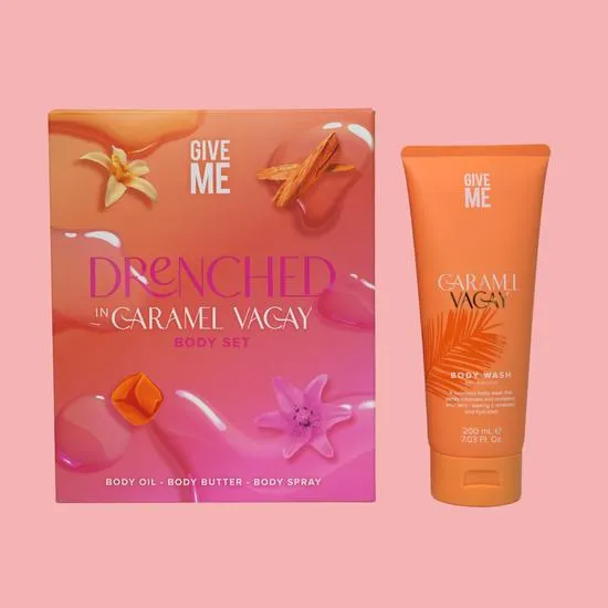 Give Me Caramel Vacay Drenched Set With Body Wash