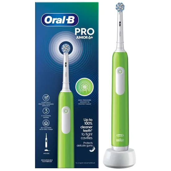 Oral B Pro Junior Green Electric Toothbrush