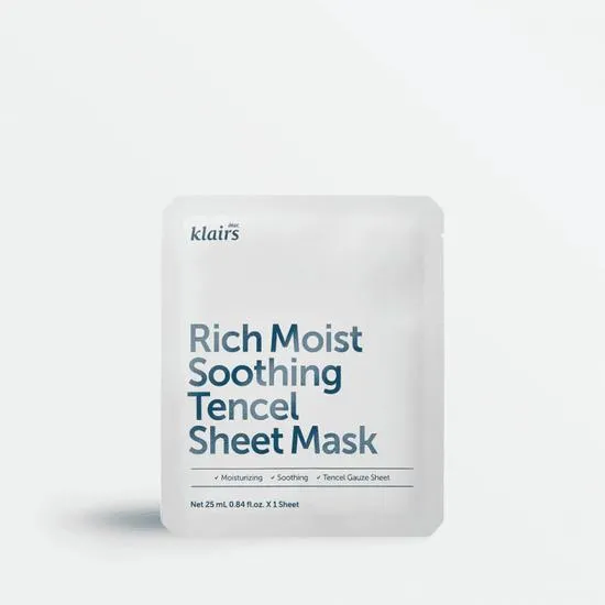 Dear Klairs Rich Moist Soothing Tencel Sheet Mask