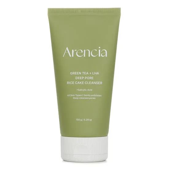 Arencia Green Tea + LHA Deep Pore Rice Cake Cleanser