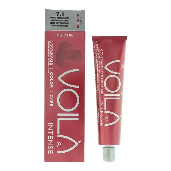Intercosmo Voila 3c Intense 7.1 Medium Ash Blonde Hair Colour