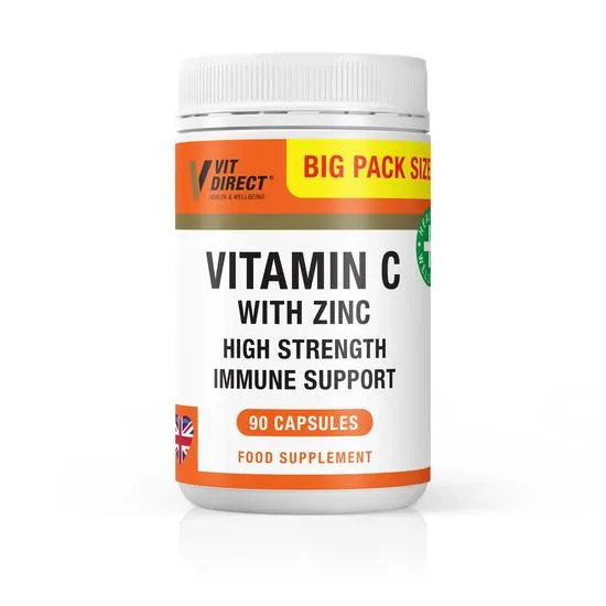 Supplements Direct Vit Direct Vitamin C With Zinc Capsules