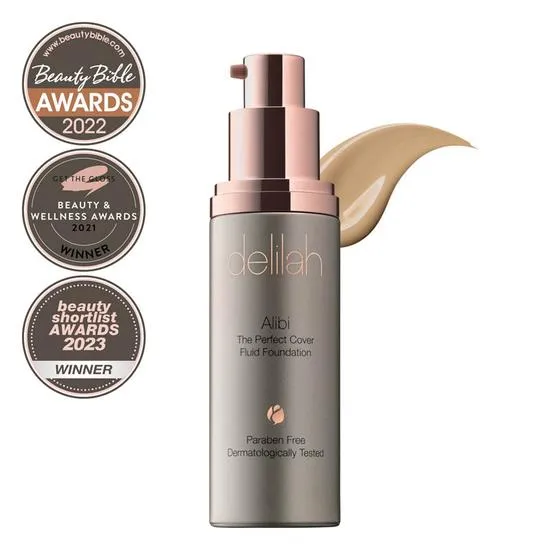 delilah Alibi The Perfect Cover Fluid Foundation