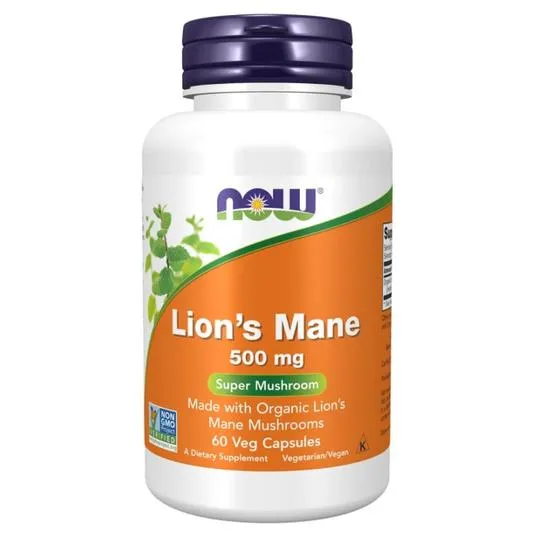 NOW Foods Lion's Mane 500mg Capsules